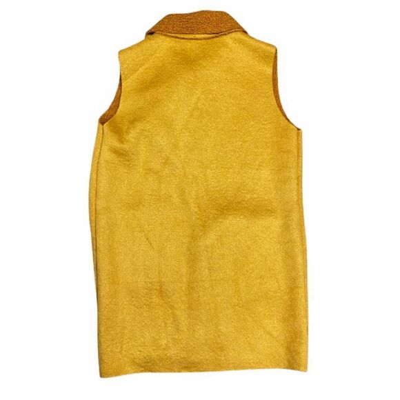 Mustard Teddy Vest Made in Italy NWT - Picture 2 of 5